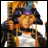 A pixelated anime-style character with orange hair and purple headband on left, next to black background with white text "Anime IM" above stylized "AIM" logo on right.