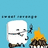 Pixelated marshmallow character with crossed arms stands beside a campfire on light blue background, text reads 'Marisa Is my Special marshmellow' on solid blue