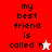 A split-screen image with four quadrants showing text "my best friend is called h" and a star icon changing color from white to red.