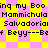 Pixelated text repeats 'ing my Booin my Boo Mammichula Mammichula Salvadorial Salvadorial f Beyy---Bef Beyy---Be' over a pink and yellow checkered background.