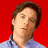 A 48x48 pixel buddy icon featuring a split composition with a person on the left against red background and a house-like shape with "ARRESTED DEVELOPMENT" text on the right, displayed as an animated contact sheet frame.