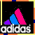 Pixelated icon with black background, colorful geometric shapes above white text reading 'odds' in lowercase.