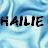 A static contact sheet of two identical frames showing pixelated text "HAILIE HAILIE" on a light blue wavy background with visible dithering and compression artifacts.