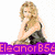 Pixelated image of a woman with long blonde hair in two sections, one above and one below text overlays on purple and cyan backgrounds.