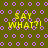Yellow text 'SAY WHAT?!' on a green background with purple circular patterns, repeated in a
