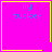 Four identical pink squares with yellow borders display "ily tucker" text; two include small pixel art symbols in corners.