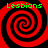 Four identical red and black spiral patterns arranged in a with green text reading "Lesbians" above each spiral
