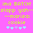 Pixelated text on bright pink background with yellow and light blue elements, featuring repeated phrases and symbols.
