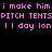 Static image with pink pixelated text on black background, repeating identical lines of text in two horizontal sections.