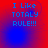 Blue pixelated text on red background with blue gradient effects, four identical arranged in a