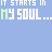 Pixelated text repeats across a light blue background with green and white lettering, showing animated changes in specific words.