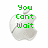 Pixelated white Apple logo with green text above it, showing three distinct textual states across observations.