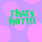 Green pixelated text 'THAT'S HOT!!!' on a purple background with pink circles, repeated in four identical quadrants.