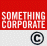 Static pixelated icon with red and white color scheme featuring bold text "SOMETHING CORPORATE" on top half and a copyright symbol on bottom right of light gray background.