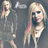 Pixelated static image of a blonde woman with long hair, wearing dark clothing and pink accents on her shoulders.