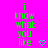 Green pixelated text on bright pink background with a small cyan heart symbol, showing animation where the heart changes from solid to outlined.