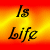 A static contact sheet frame showing a fiery red and yellow gradient background with black handwritten-style text reading "Is Worth Pain? life The Where The Is End?" arranged in a grid layout, partially cropped on the right side.