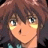 A pixelated anime-style character with brown hair and yellow cheek highlights appears on the left side of a contact sheet, while the right side displays stylized text "Anime IM" above smaller cursive text against a black background.