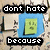 A pixelated image with four text blocks and a central green icon on a blue background, set against a blurred patterned backdrop.