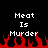 A static pixel art image with repeated text and flames on a black background, displayed as two identical frames side-by-side in a contact sheet layout.