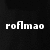 Pixelated text 'rofmao' appears in white and pink on black backgrounds across four