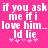 Pixelated text on bright pink background repeats 'if you ask me if i love him... I'd lie' with small pink stars below, displayed in two identical side-by-side