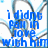 Blue pixelated text on white background with abstract gray and blue curved lines; show sequential text changes