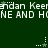 Green background with repeated white text and small star icons in various states of animation.
