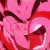 A pink and red animated character with dark hair, wide eyes, and an open mouth in a shouting expression, displayed in a of four