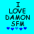 Pixelated text on cyan background with blue star symbols, showing two variations of the same design.