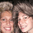 A pixelated image shows a person with curly brown hair and light skin smiling, with yellow text reading 'fuzzy<33' in the top-right corner.