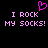 Pixelated pink text and heart symbol on black background, repeated twice with identical layout.
