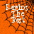 Orange background with black spiderweb pattern and white text reading 'Kermit The Pet' in pixelated font.