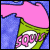 Pixelated buddy icon featuring a pink-haired character with green headband and visible text "SQUISHEE" on left, next to green background with pixelated text "Original Icons .com" on right.
