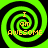 Four identical green and black spiral patterns arranged in a , each containing yellow text reading "I am AWESOME"