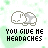Pixel art of two overlapping speech bubbles with a gray hand icon inside, above text reading "YOU GIVE ME HEADACHES" on a light green pixelated background.