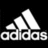 Black background with white Adidas logo and text 'IMPOSSIBLE IS NOTHING' in pixelated font, gray rectangle on right side.