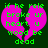 A static image shows a broken pink heart with green text reading "if he rele broke ur heart. u wood be dead" on a dark background.