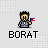 Pixel art character with dark hair and mustache holding a red-white-blue flag, displaying multiple expressions and actions including speech bubbles and high-fives.