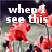 Pixelated red flowers with dark centers on a muted green and dark background, overlaid with white text reading "when I see this" and "I think of love".