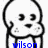 Two side-by-side cartoon dog icons with black outlines, white faces, and blue text below; left icon reads 'wilson', right reads 'walrus' in pixelated font.