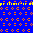 Blue background with orange circles and yellow text reading 'toot' in a pixelated style, featuring a wavy orange line between text
