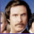 16 showing a man with dark hair and mustache in a red shirt against blue background, with text fragments changing
