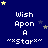 Blue background with white text "Wish Upon A *Star*" and yellow/grey stars scattered across the scene.