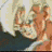 A 5-frame animated contact sheet showing a cartoon character with spiky white hair and orange skin in various facial expressions against a dark background.