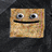 Four pixelated square icons of a brown cracker-like figure with eyes and mouths in various expressions on a dark background.