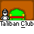 Pixelated cartoon figure with helmet and cross on chest, positioned next to colored arches or against solid backgrounds in a