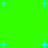 Bright green background with scattered light blue plus signs of varying sizes and positions.