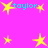 A static image with a bright pink background featuring multiple yellow stars and repeated cyan text reading "taylor".