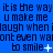 Blue background with repeated dark blue text and white symbols changing across frames.